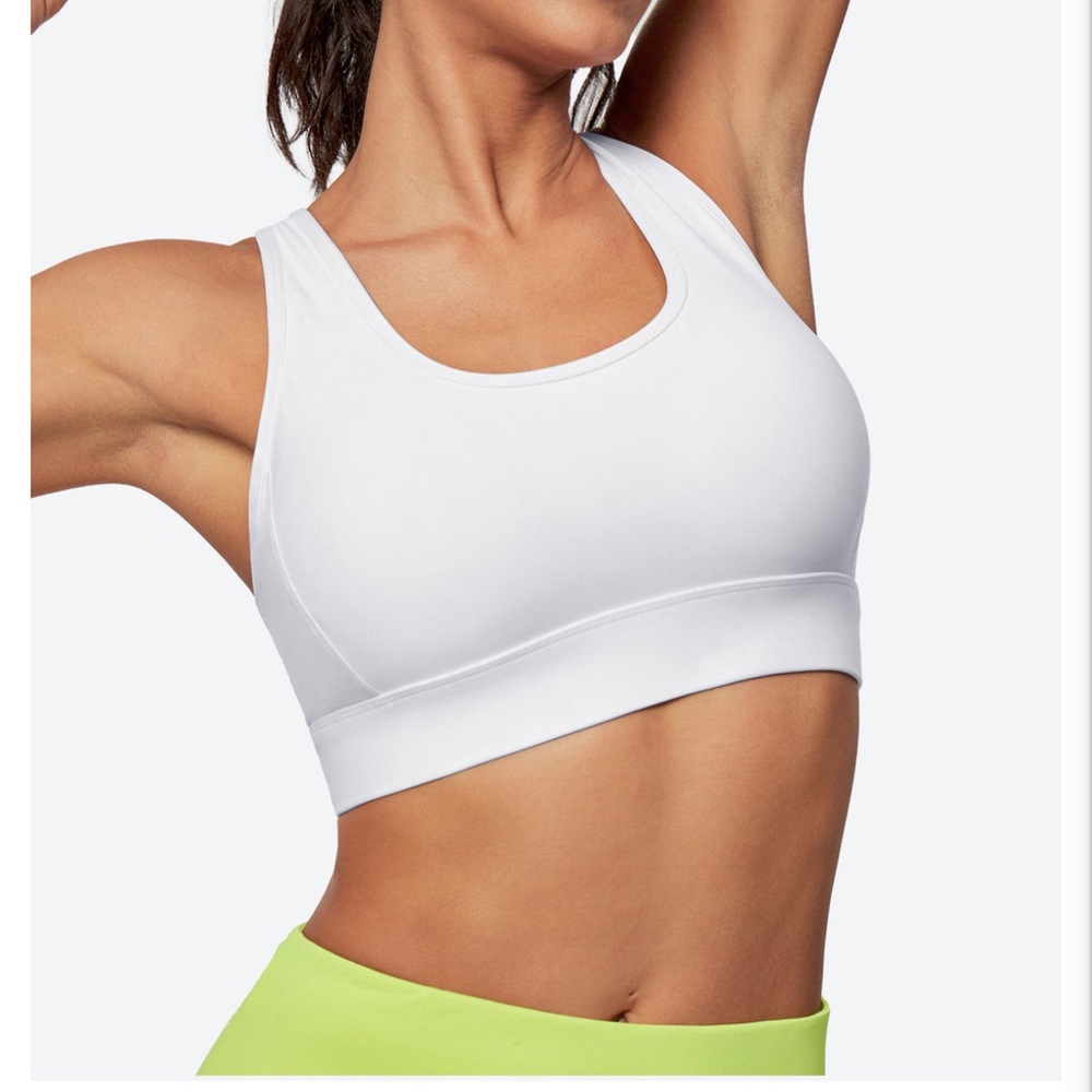 Women's White Sports Bra